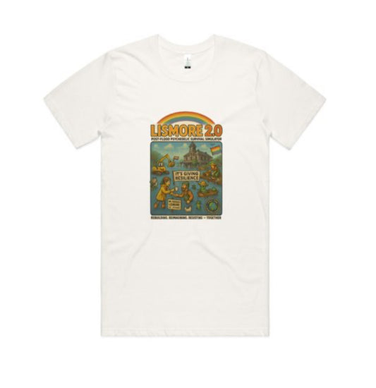 Lismore 2.0: The Psychedelic Survival Tee. Organic Cotton