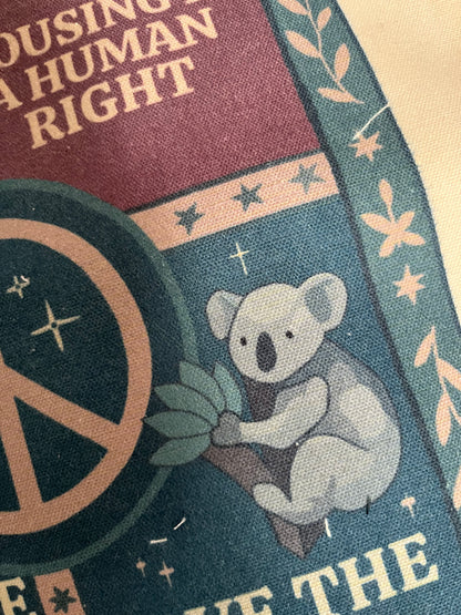 Peace, Housing & Climate Justice – Activist Tote Bag