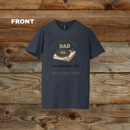 Vintage Vinyl Dad T-Shirt - Organic Cotton Comfort