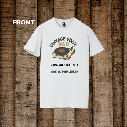 Vintage Vinyl Dad T-Shirt - Organic Cotton Comfort