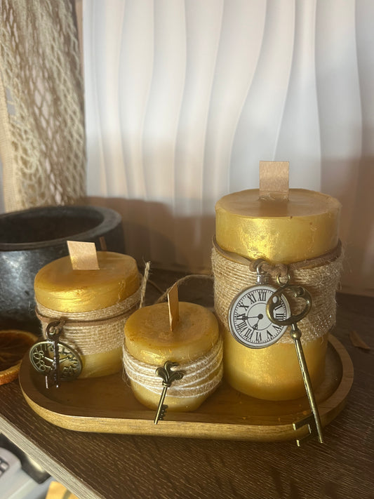 Pure beeswax candle