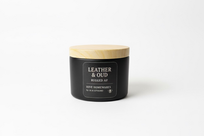 🖤 Leather & Oud – Rugged AF
For the ones who smell like mystery, not moisturizer. - Hive Homewares
