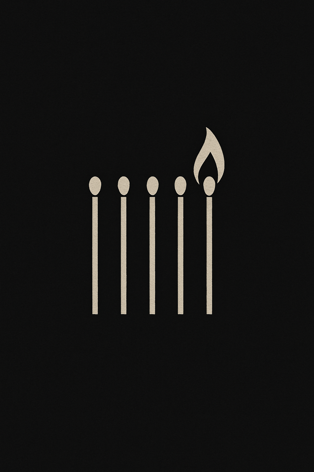 One Match Still Burns Tee – Minimalist Resistance Edition