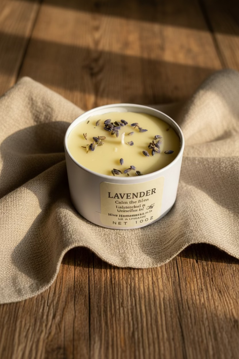 Lavender Soy Candle - Unblended & Unbothered for Relaxation 100g