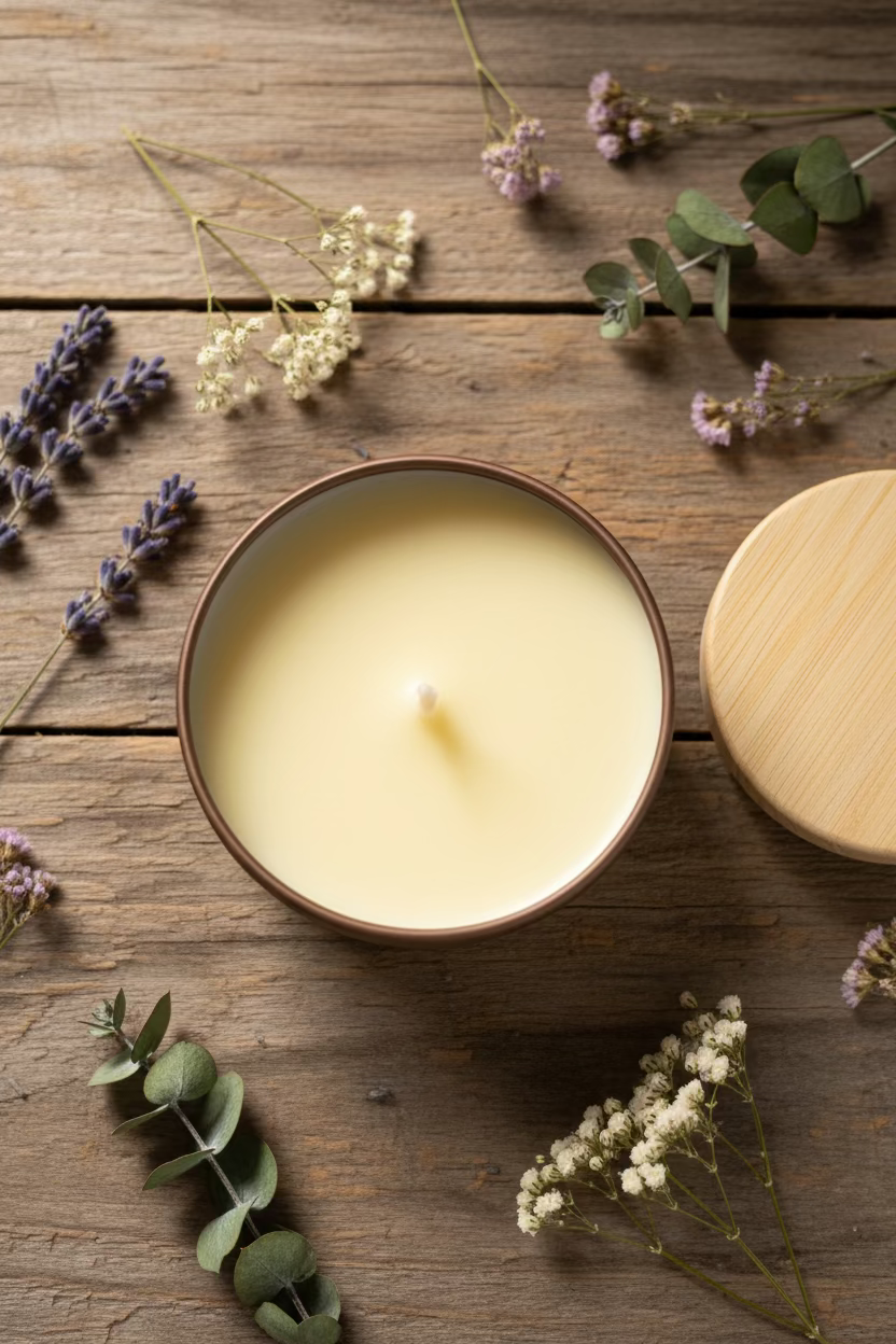 Cinnamon Scented Candle - Cozy Cinnamon Bark Candle for Warm Ambiance 100g