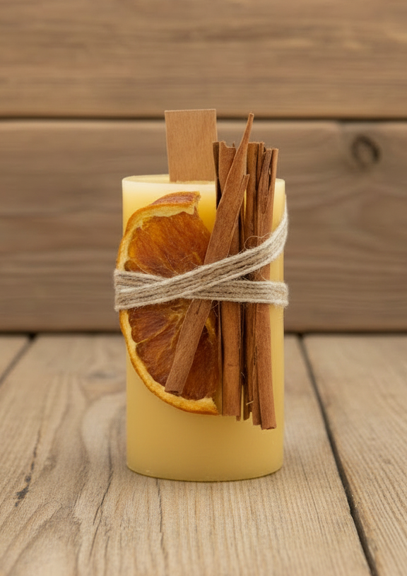 Pure Beeswax pillar candles. Bee Hive Garden
