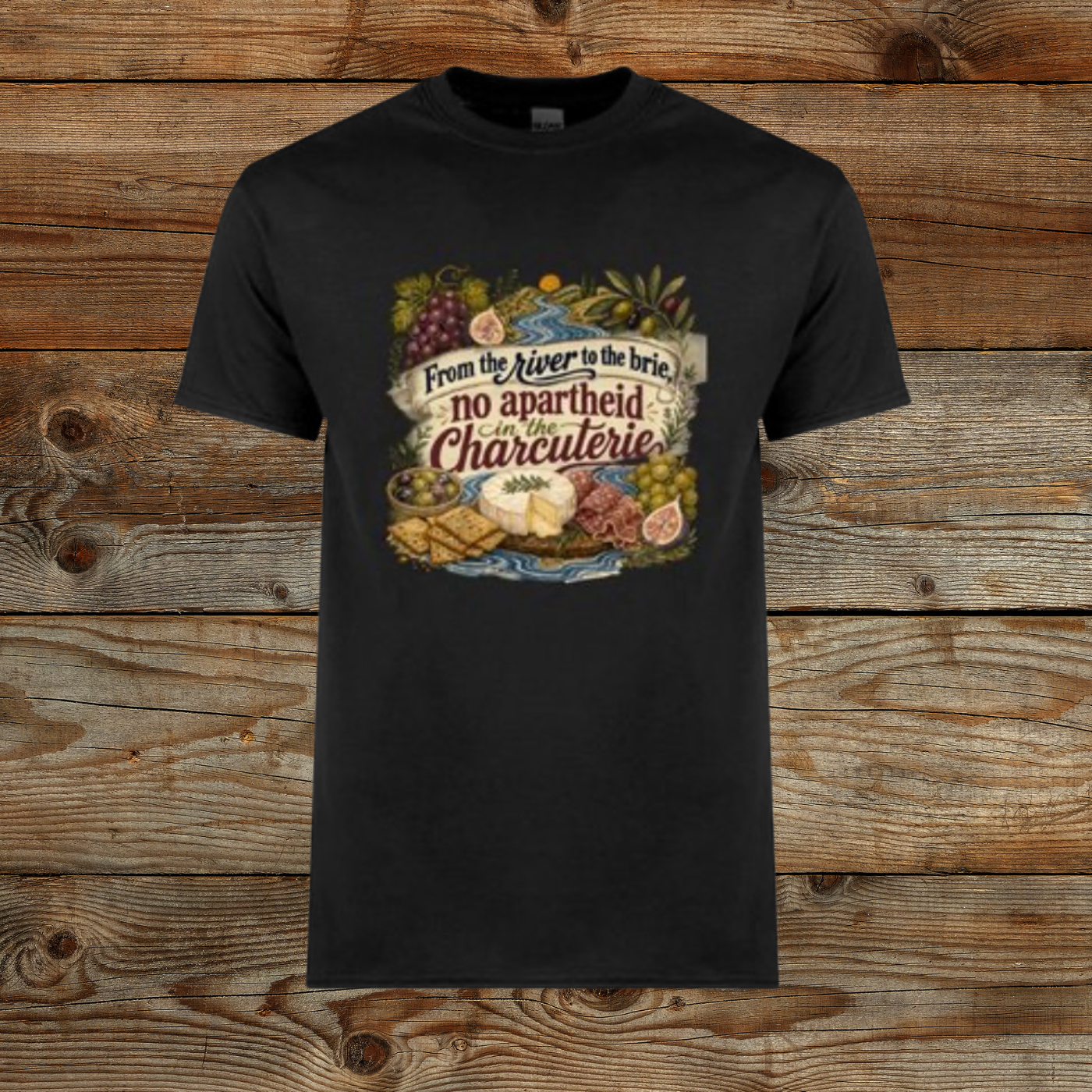 Cotton Tee. From the River to the Brie