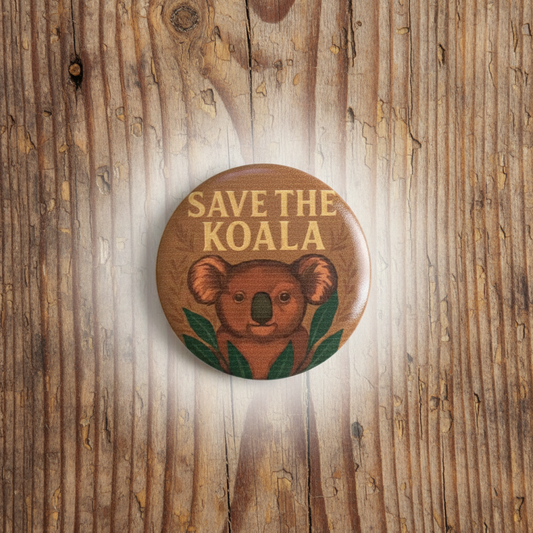 Save the Koala badge.