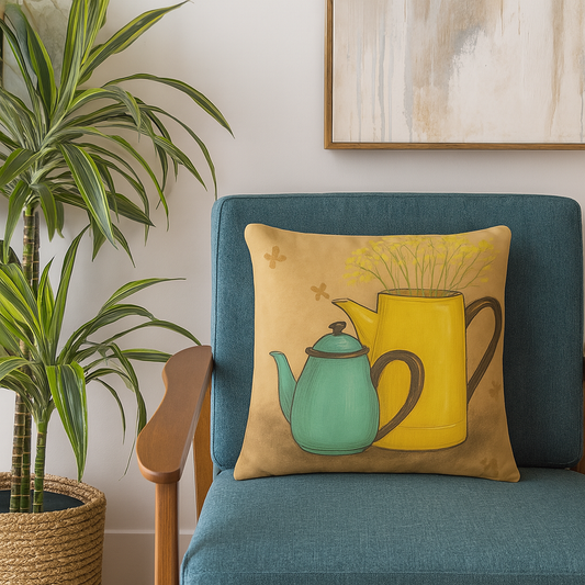 “The Teapot Will Remember” Cushion