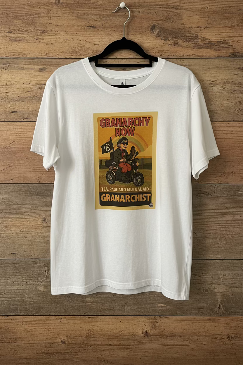 Organic Cotton Tee for Women - ‘Granarchy Now’ Women's Fit