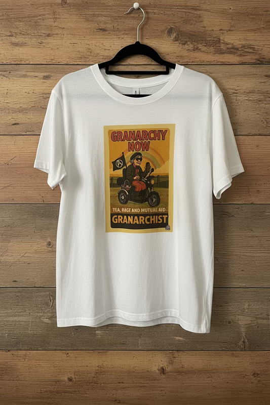 Organic Cotton Tee for Women - ‘Granarchy Now’ Women's Fit