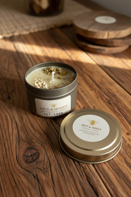 Hive and Honey - beeswax and soy blend candle