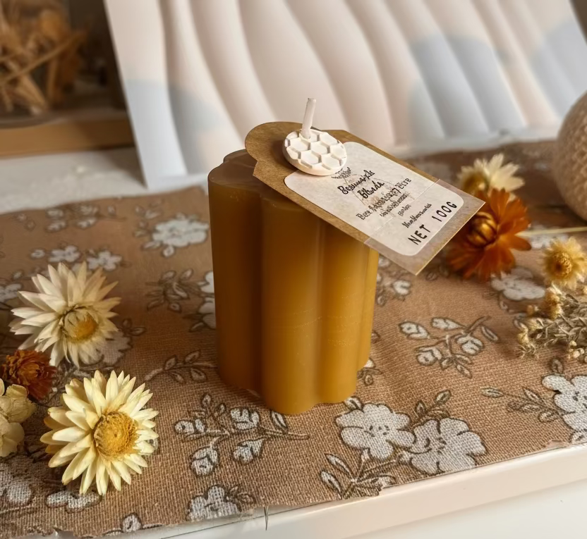 Pure Beeswax Shape Candles - 100g Bee Sanctuary Hive blend. Rosemary Lavender