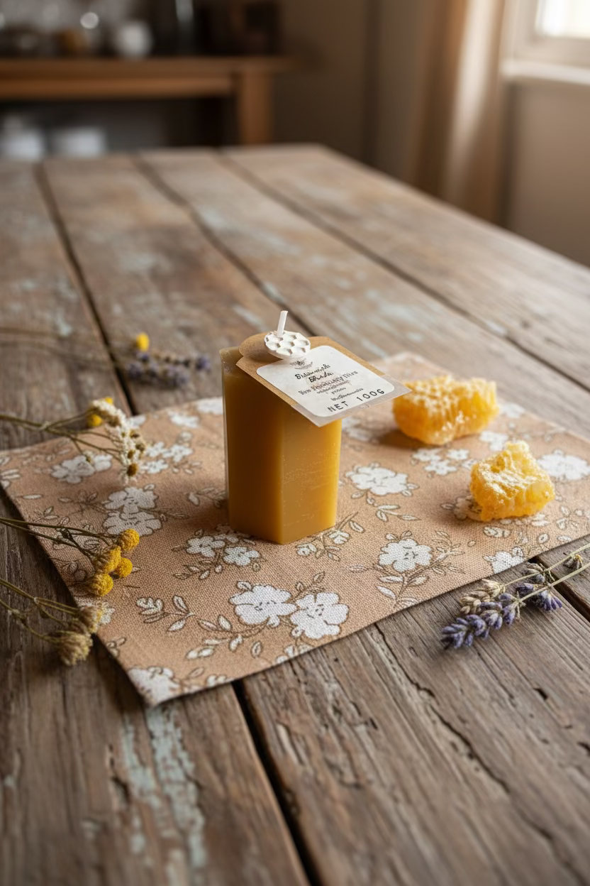 Pure Beeswax Shape Candles - 100g Bee Sanctuary Hive blend. Rosemary Lavender