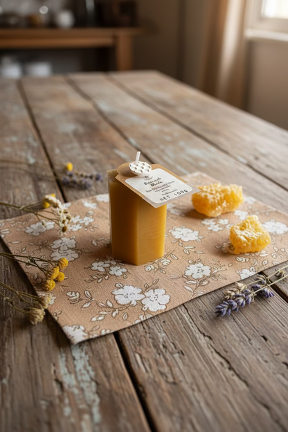 Pure Beeswax Shape Candles - 100g Bee Sanctuary Hive blend. Rosemary Lavender