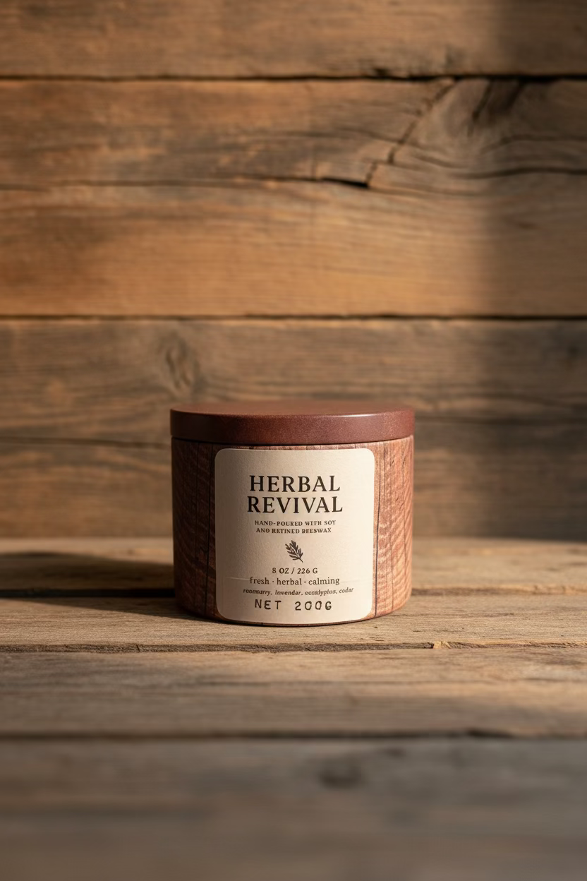 Herbal Revival Candle for Aromatherapy and Relaxation Experience 200g