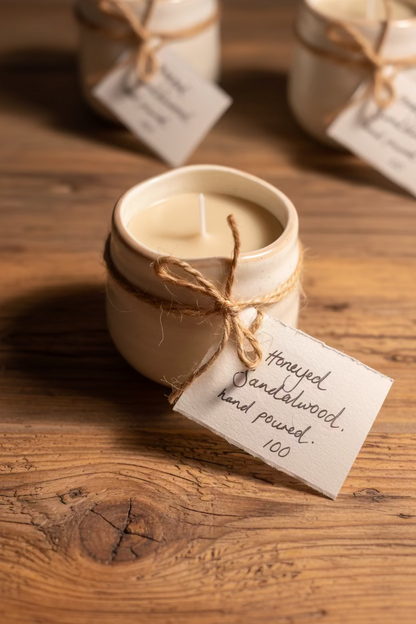 Honeyed Sandalwood Candle - Embrace Serenity with Soothing Aromas