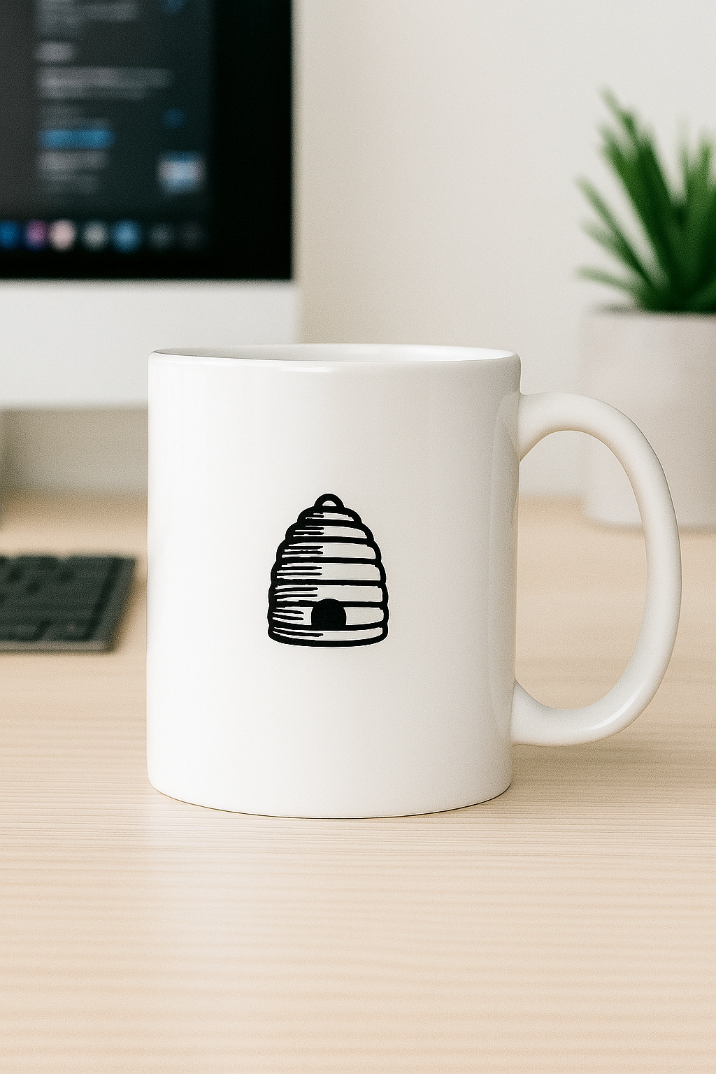 🟢 Hive Logo Mug (Minimalist)