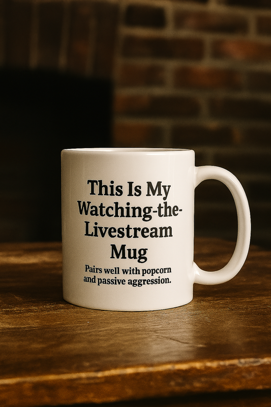 🟢 “Watching-the-Livestream” Mug