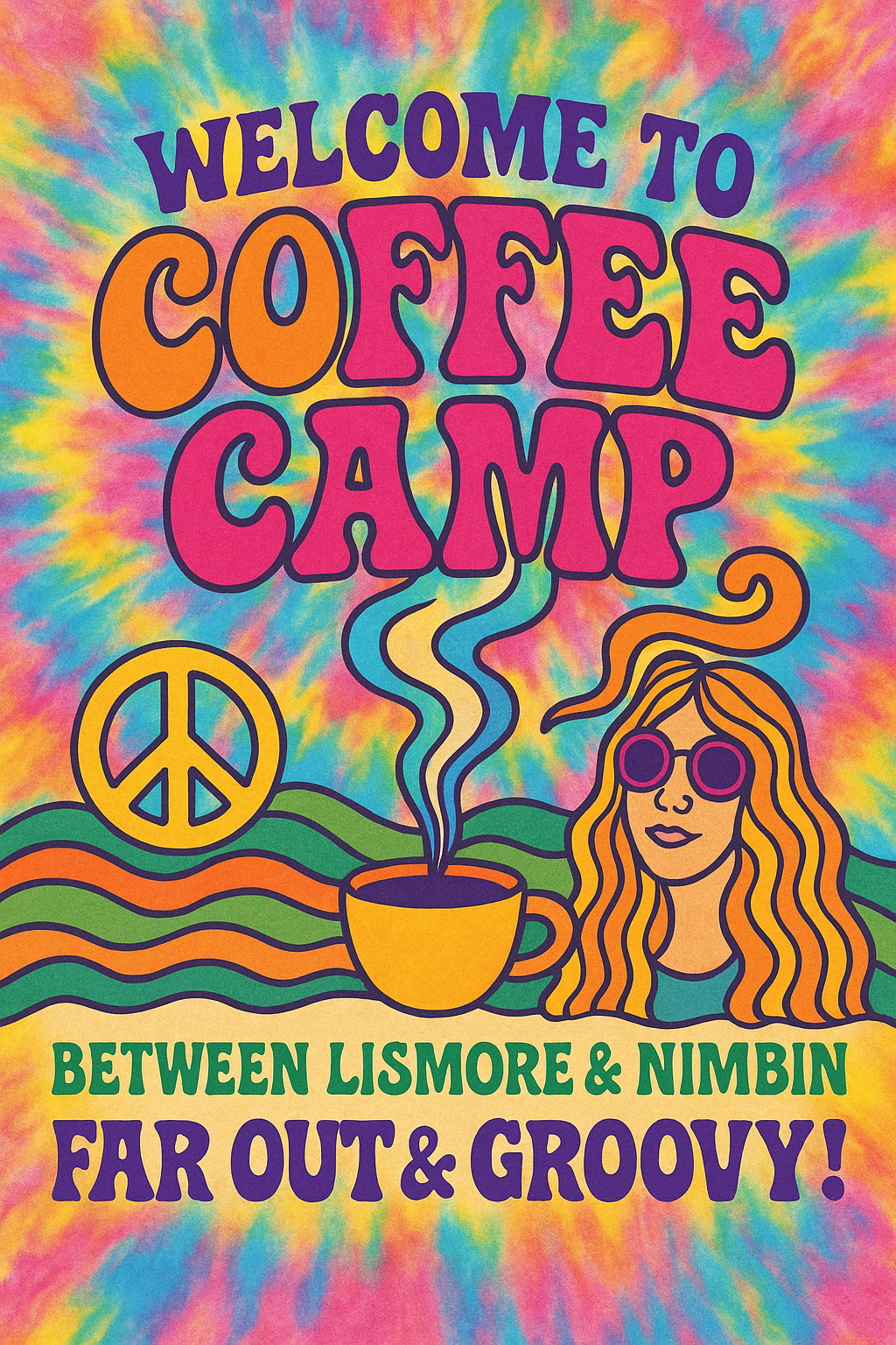 🌿☕ Coffee Camp Posters – Nostalgic Northern Rivers Collection