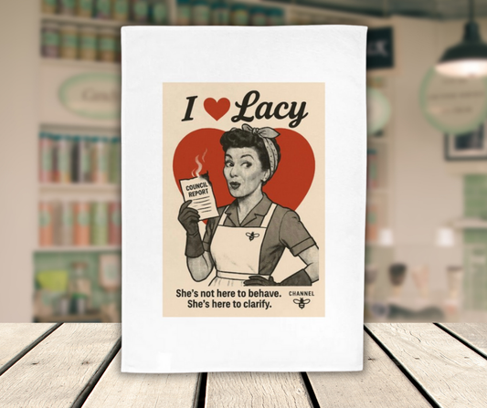 ❤️ I ❤️ Lacy Tea Towel