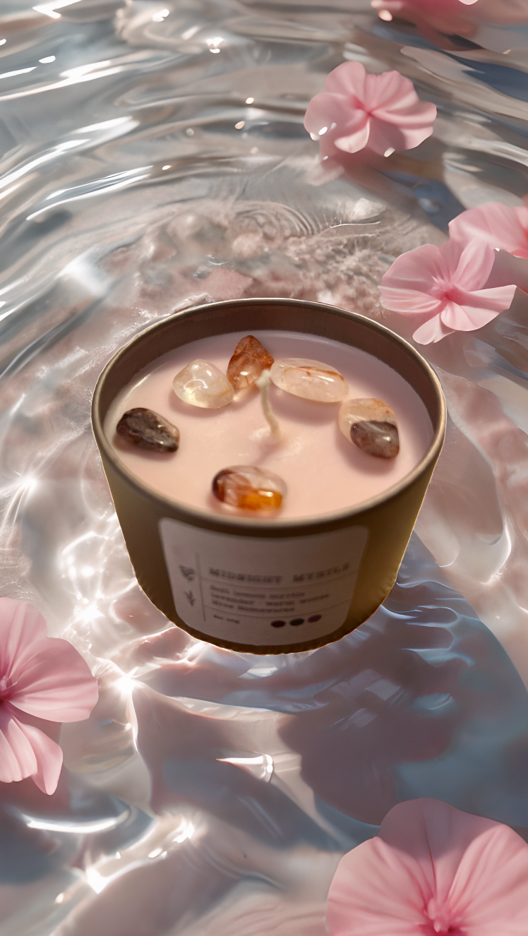 Lemon Myrtle Candle - ‘Midnight Myrtle’ - Hive Homewares