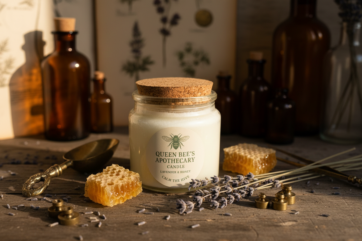 Eucalyptus Lavender Honey Candle Mini - Soothing Apothecary Experience