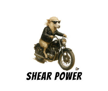 Shear Power – Biker Sheep Tee
