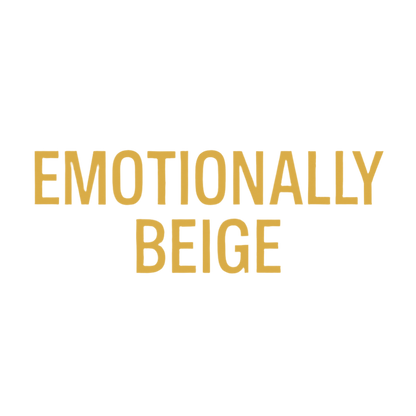 Emotionally Beige – Classic Cream Crew Neck Tee 3XL