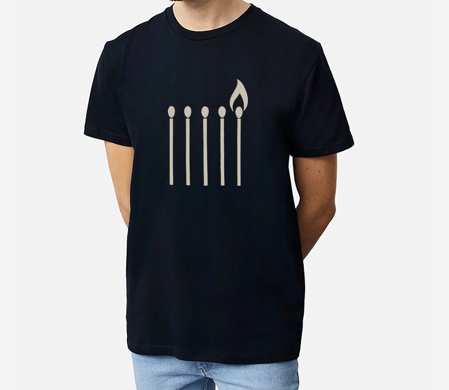 One Match Still Burns Tee – Minimalist Resistance Edition