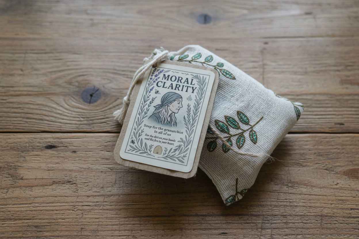 Eco friendly handmade soap. ‘Moral Clarity’