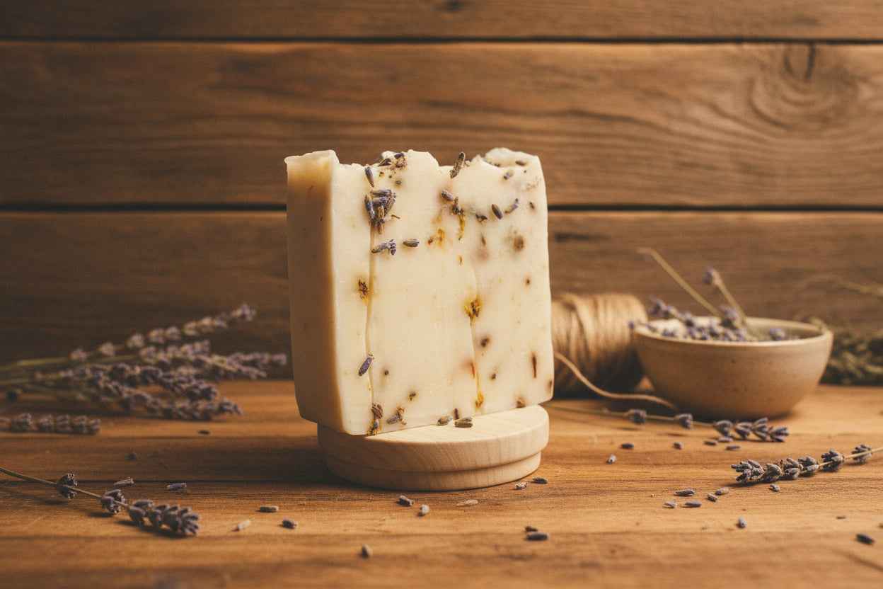 Lavender Eucalyptus Soap - Queen Bee Garden 100% Natural Handmade Bar