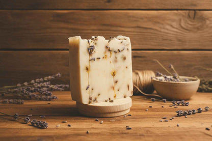 Lavender Eucalyptus Soap - Queen Bee Garden 100% Natural Handmade Bar