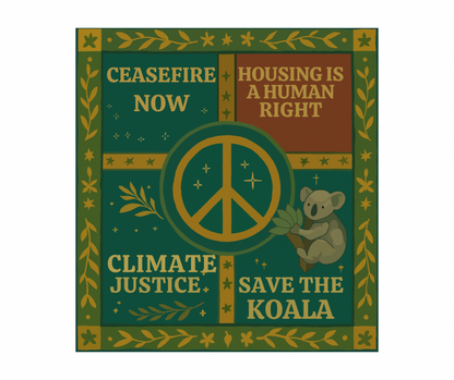 Peace, Housing & Climate Justice – Organic Cotton Activist Tee
