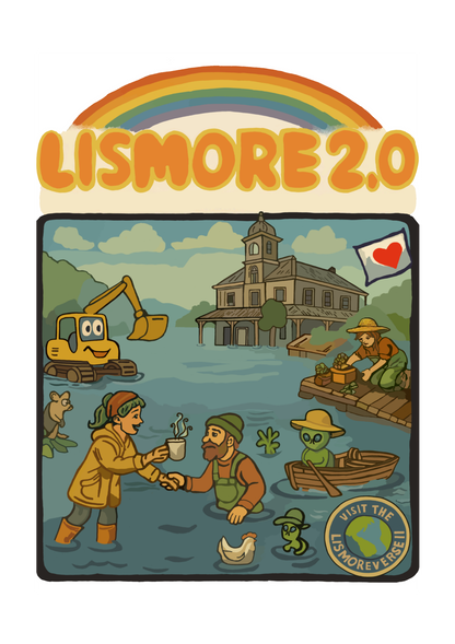 Lismore 2.0: The Psychedelic Survival Tee. Organic Cotton