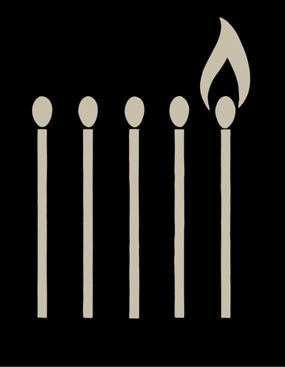 One Match Still Burns Tee – Minimalist Resistance Edition