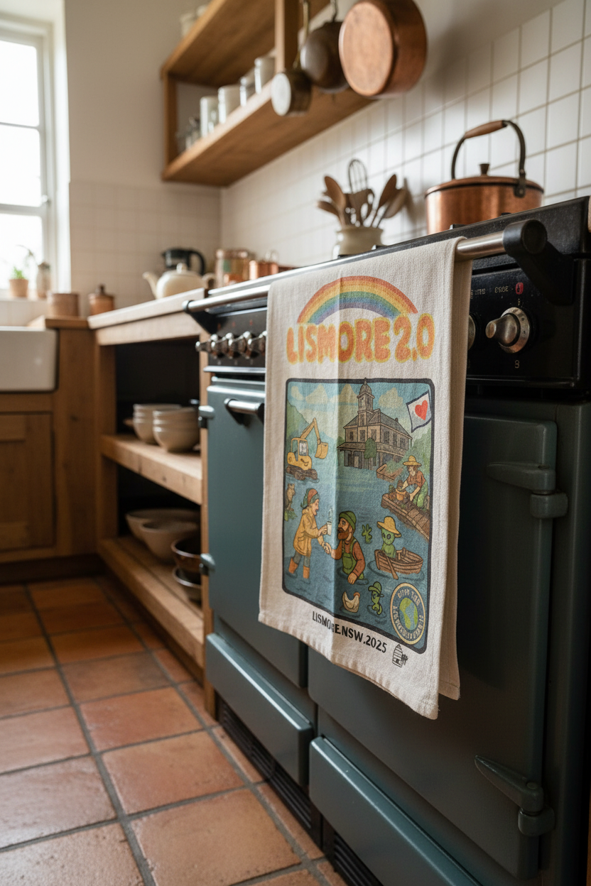 Linen tea towel - Lismore 2.0