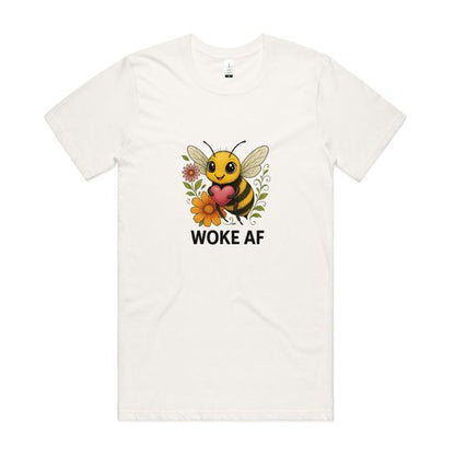 Woke AF – Bee Edition (Organic Cotton Tee)
